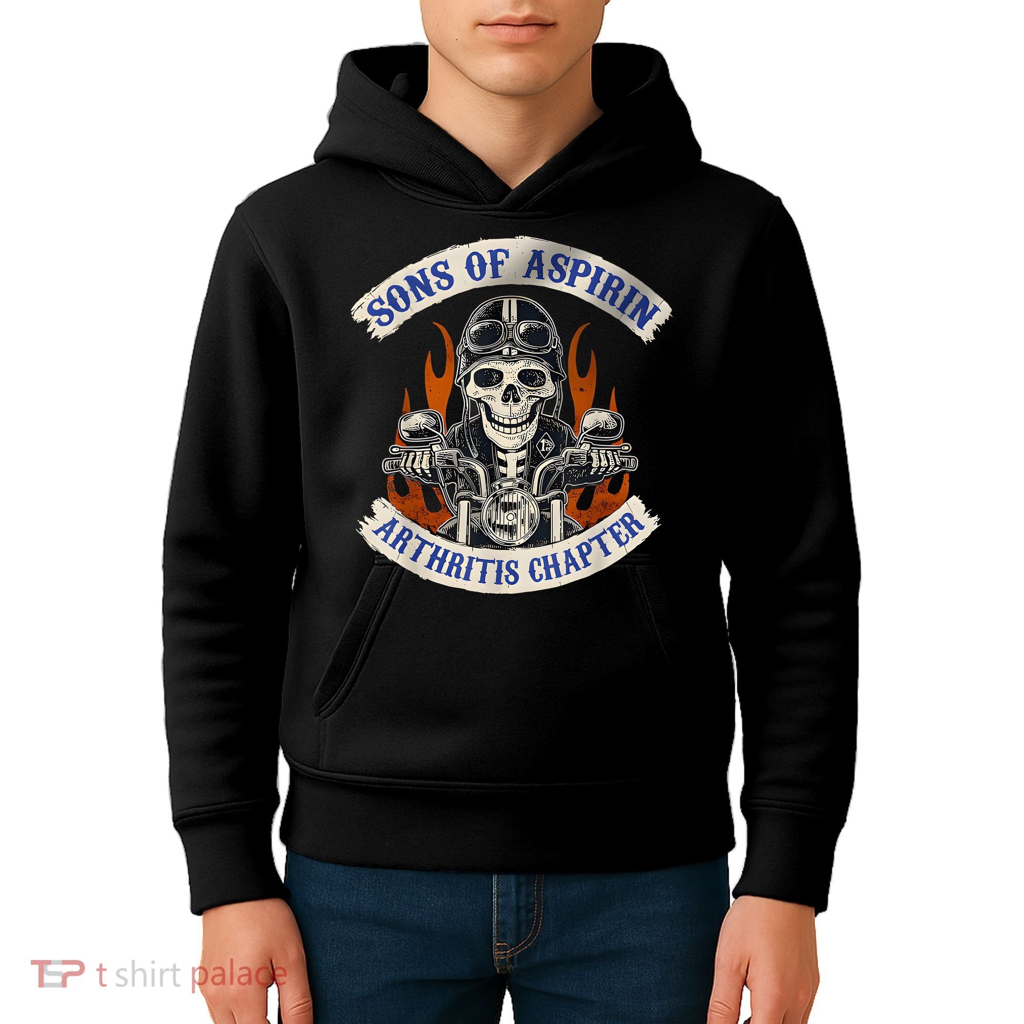 Sons Of Aspirin Arthritis Chapter Funny Biker Kids Hoodie