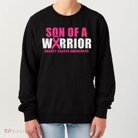 Son Of A Warrior Breast Cancer Awareness Women's Sweatshirt thumb 0