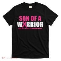Son Of A Warrior Breast Cancer Awareness T-Shirt thumb 0