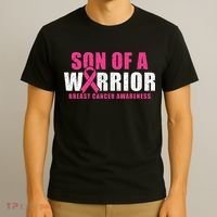 Son Of A Warrior Breast Cancer Awareness T-Shirt thumb 3