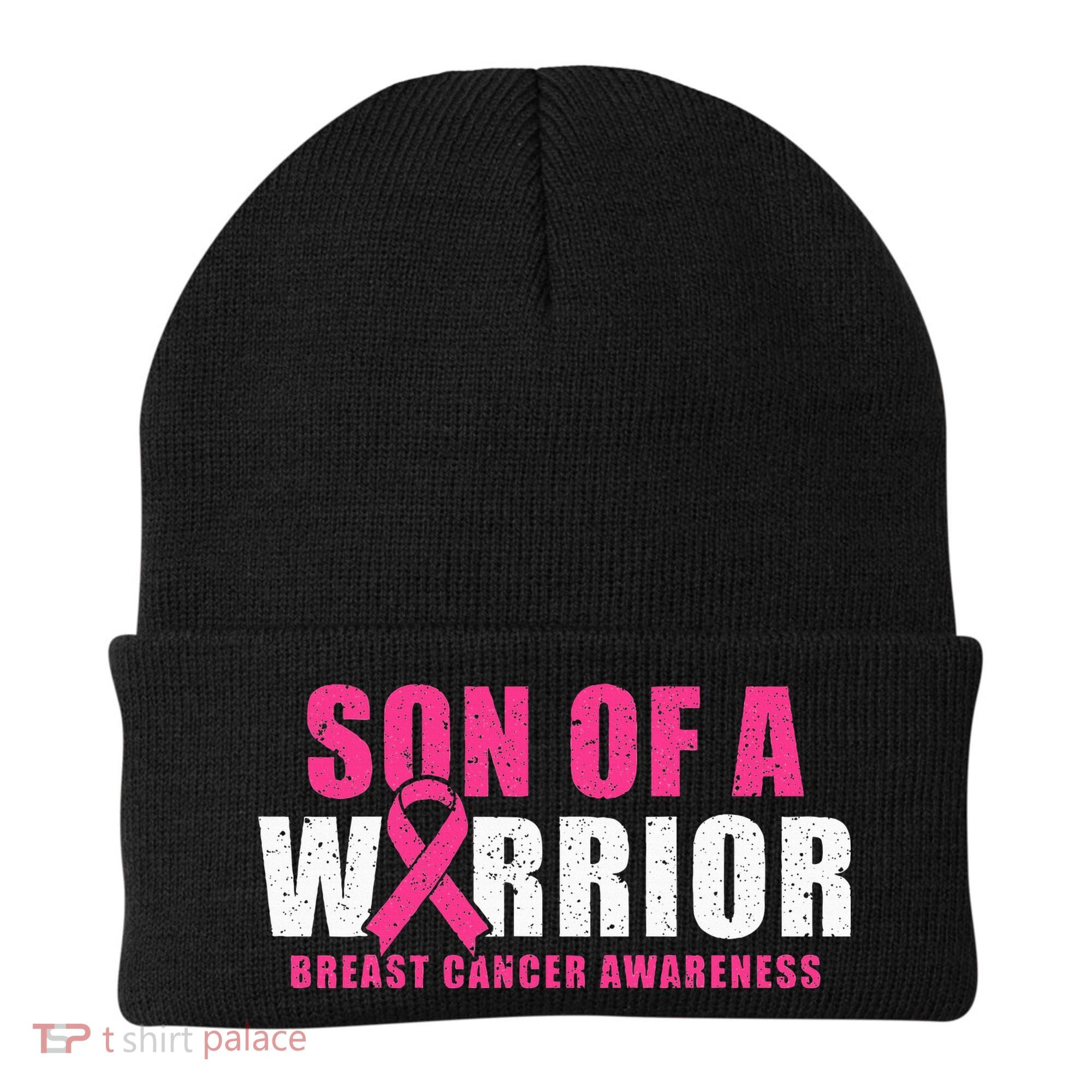 Son Of A Warrior Breast Cancer Awareness Beanie