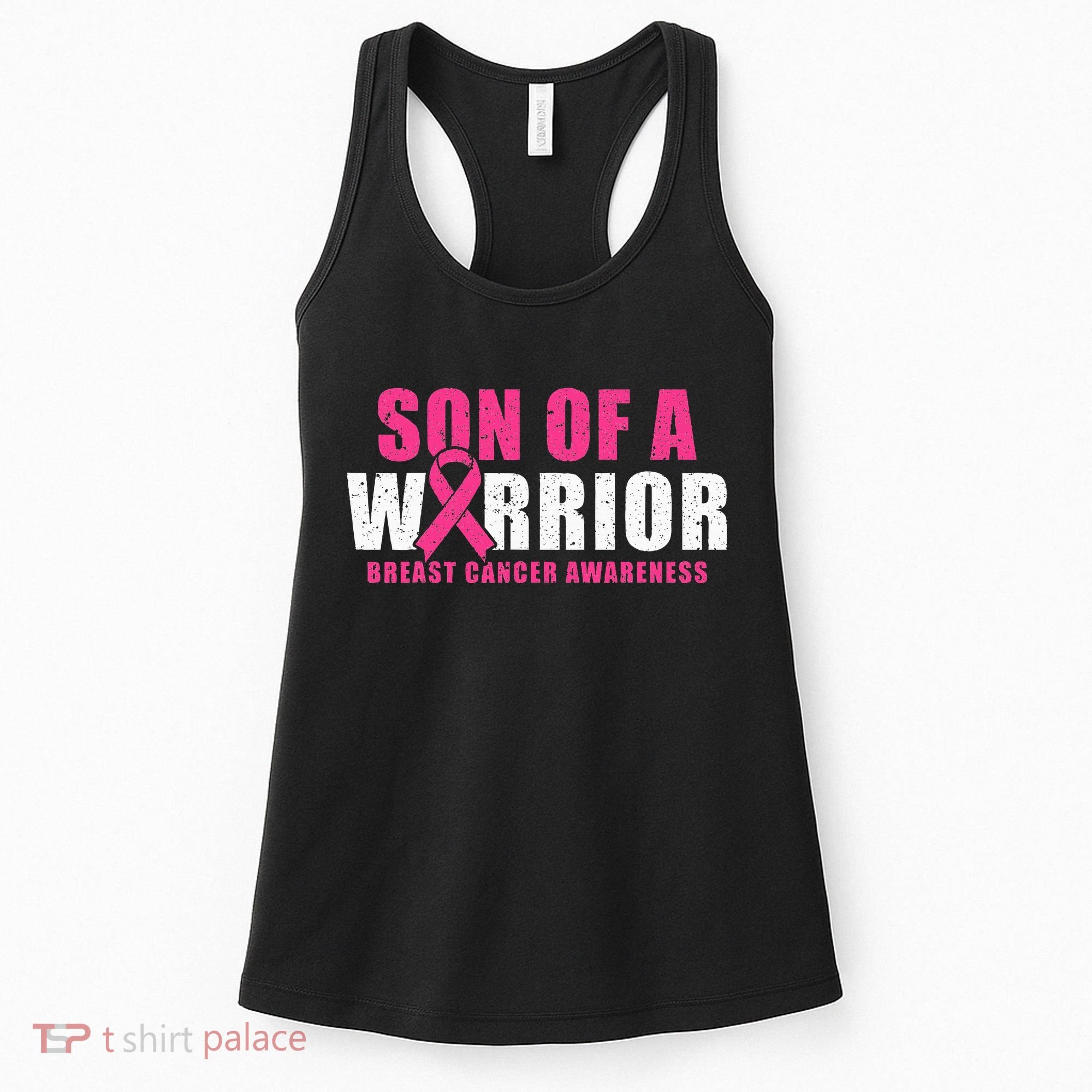 Son Of A Warrior Breast Cancer Awareness Women's Tank Top