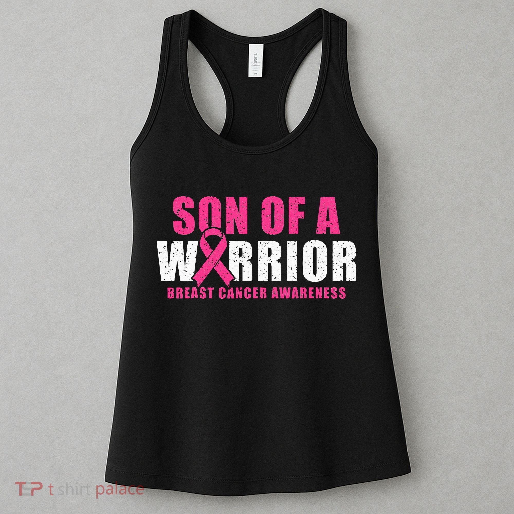 Son Of A Warrior Breast Cancer Awareness Women's Tank Top