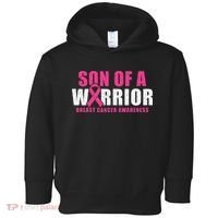 Son Of A Warrior Breast Cancer Awareness Toddler Hoodie thumb 0