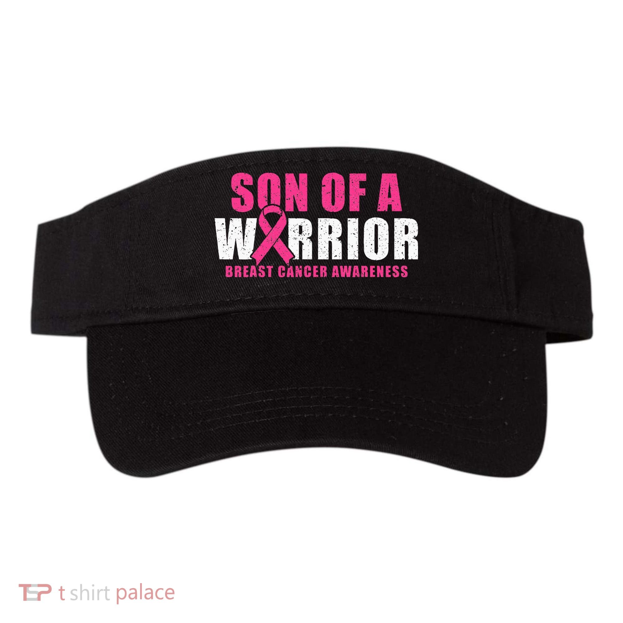 Son Of A Warrior Breast Cancer Awareness Visor