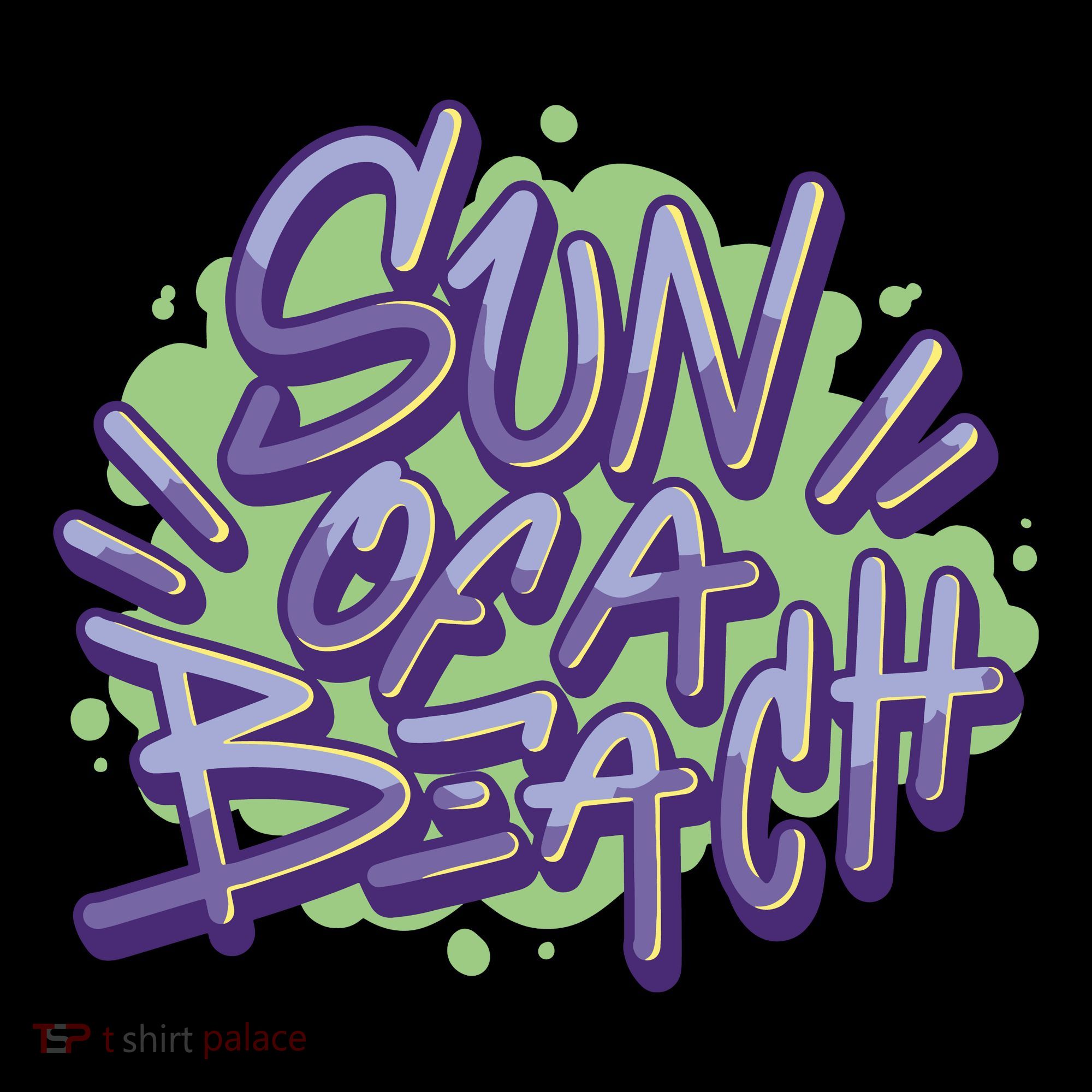 Sun Of A Beach Graffiti Summer Doggie Tank