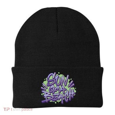 Sun Of A Beach Graffiti Summer Beanie