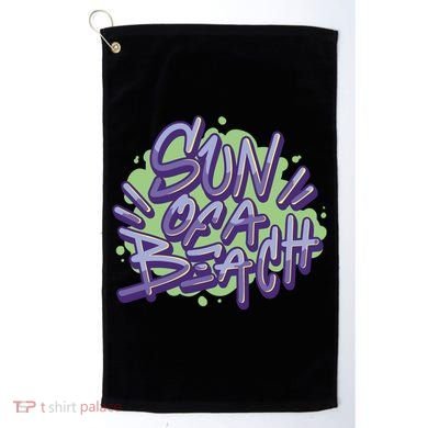 Sun Of A Beach Graffiti Summer Golf Towel