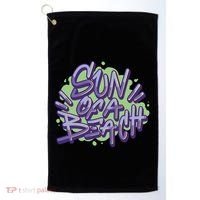 Sun Of A Beach Graffiti Summer Golf Towel thumb 0