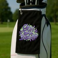 Sun Of A Beach Graffiti Summer Golf Towel thumb 2
