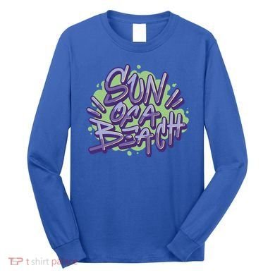Sun Of A Beach Graffiti Summer Long Sleeve Shirt