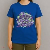 Sun Of A Beach Graffiti Summer T-Shirt thumb 4