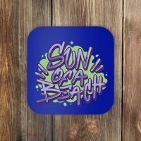 Sun Of A Beach Graffiti Summer Coaster thumb 0