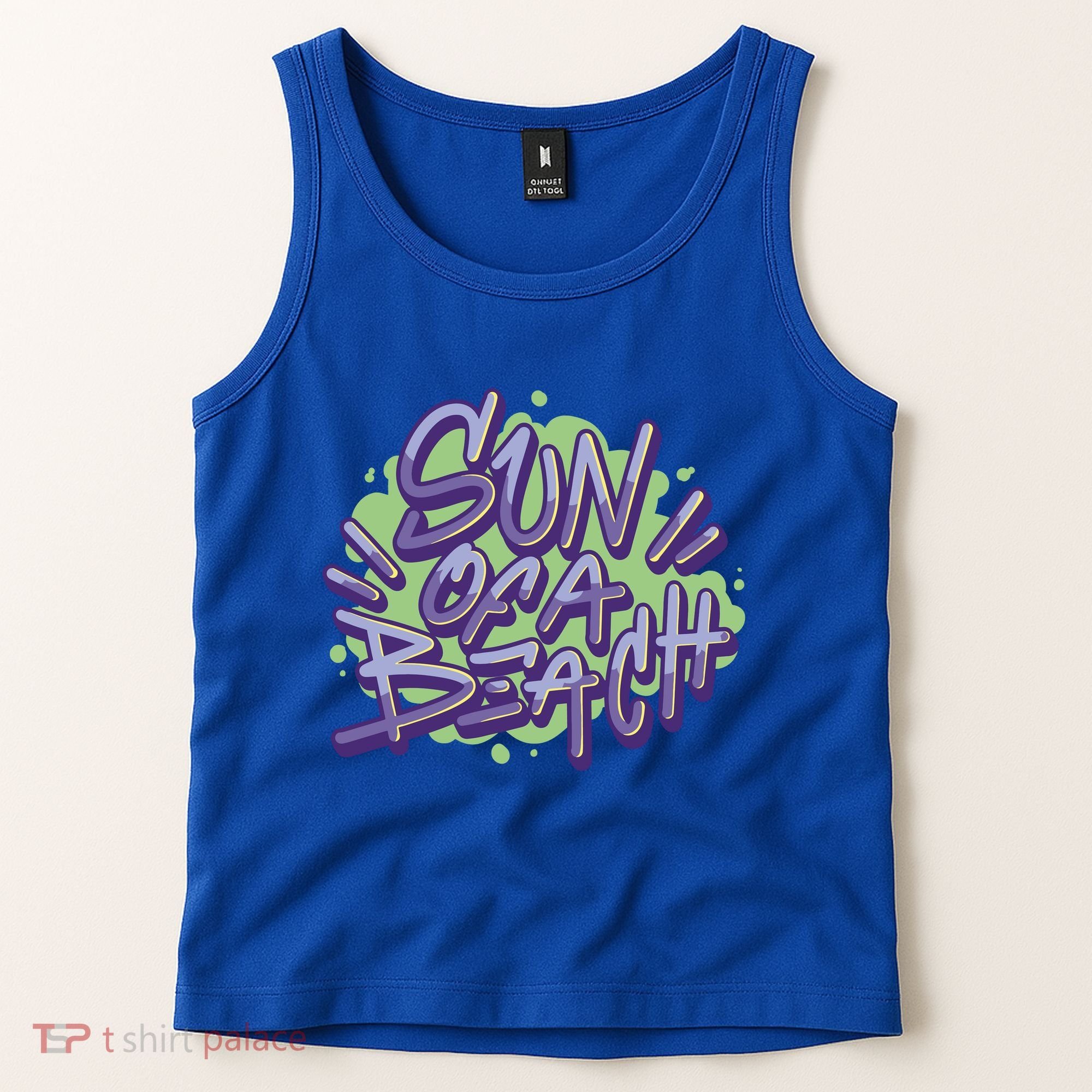 Sun Of A Beach Graffiti Summer Tank Top