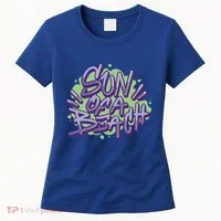 Sun Of A Beach Graffiti Summer Women's T-Shirt thumb 0