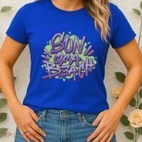 Sun Of A Beach Graffiti Summer Women's T-Shirt thumb 2