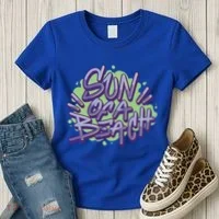 Sun Of A Beach Graffiti Summer Women's T-Shirt thumb 3