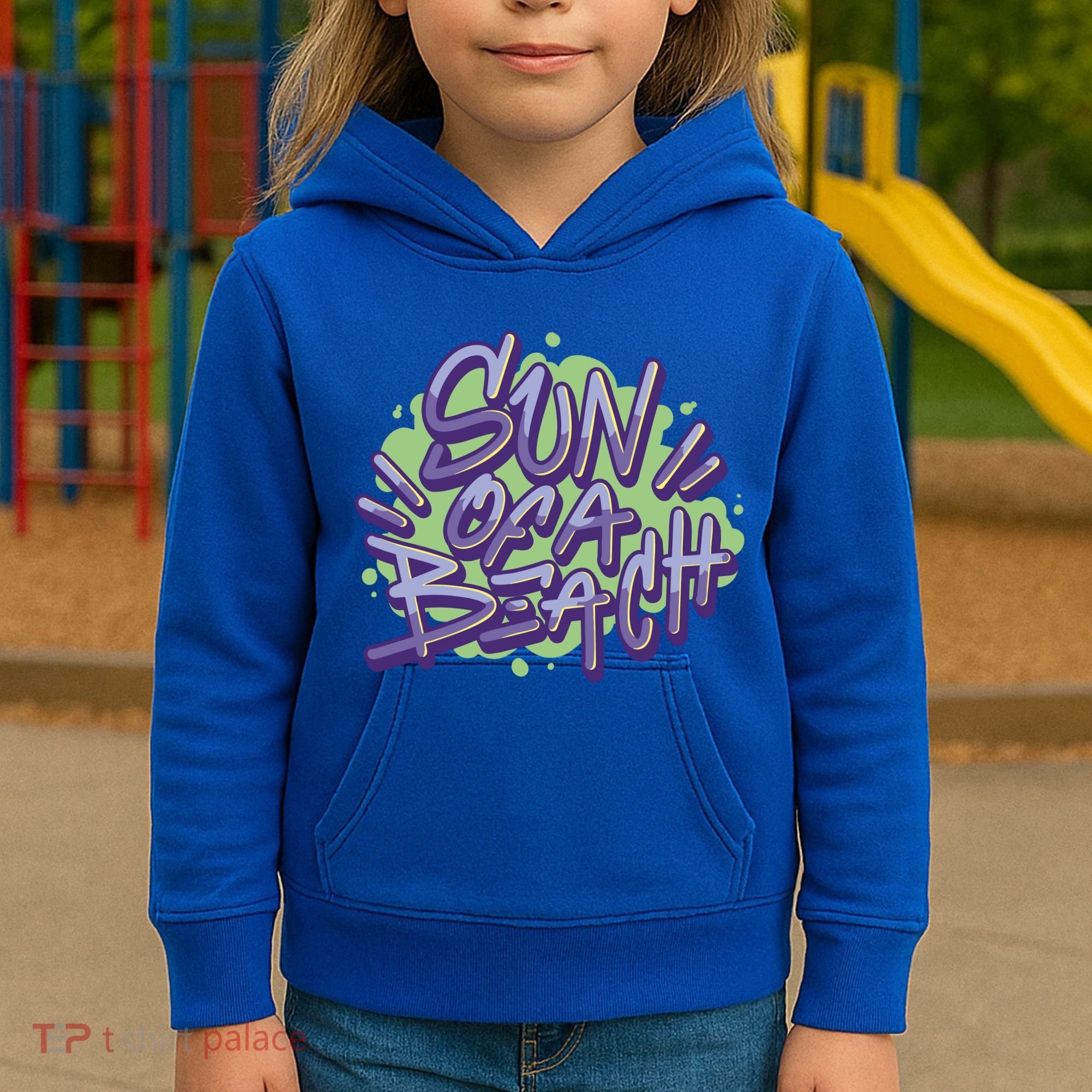 Sun Of A Beach Graffiti Summer Kids Hoodie