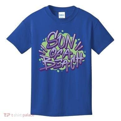 Sun Of A Beach Graffiti Summer Kids T-Shirt