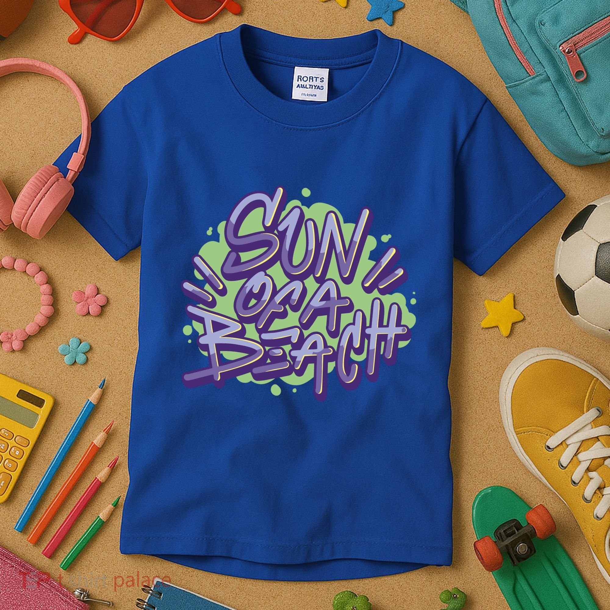 Sun Of A Beach Graffiti Summer Kids T-Shirt