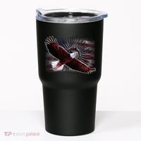Soaring Metal Eagle American Flag Tumbler thumb 0