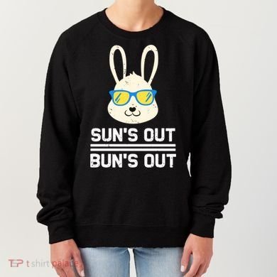 Suns Out Buns Out Funny Bunny Summer Quote Gift Women's Sweatshirt