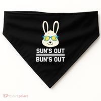 Suns Out Buns Out Funny Bunny Summer Quote Gift USA-Made Doggie Bandana thumb 0