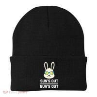 Suns Out Buns Out Funny Bunny Summer Quote Gift Beanie thumb 0