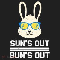 Suns Out Buns Out Funny Bunny Summer Quote Gift Beanie thumb 2