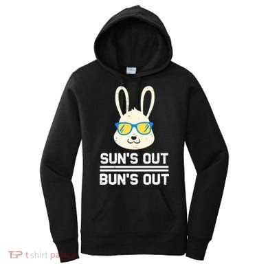 Suns Out Buns Out Funny Bunny Summer Quote Gift Women's Hoodie