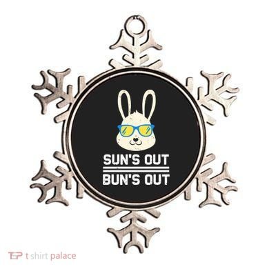 Suns Out Buns Out Funny Bunny Summer Quote Gift Ornament