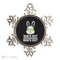 Suns Out Buns Out Funny Bunny Summer Quote Gift Ornament thumb 0