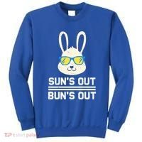 Suns Out Buns Out Funny Bunny Summer Quote Gift Sweatshirt thumb 0