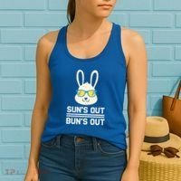 Suns Out Buns Out Funny Bunny Summer Quote Gift Women's Tank Top thumb 2