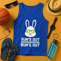 Suns Out Buns Out Funny Bunny Summer Quote Gift Tank Top thumb 4