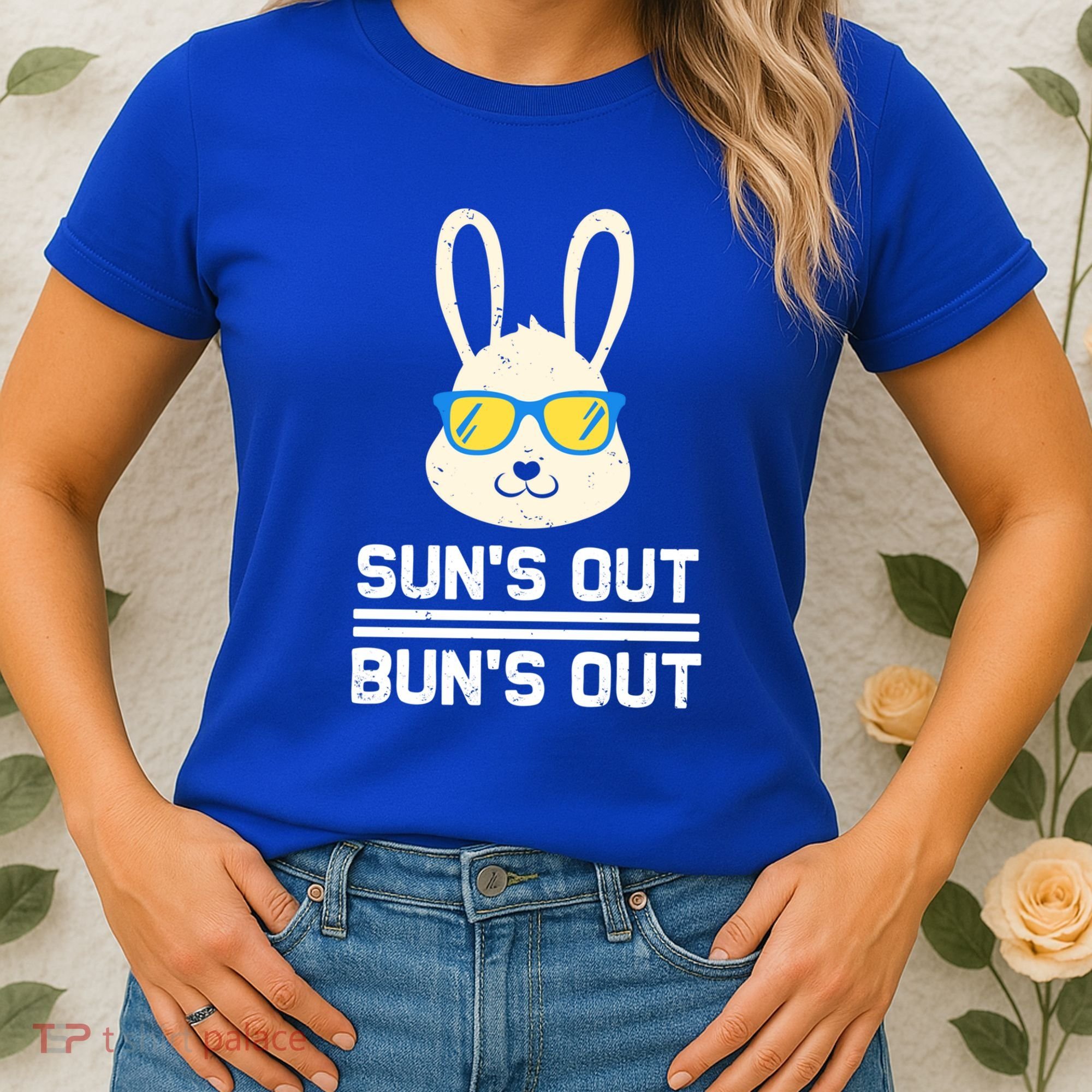 Suns Out Buns Out Funny Bunny Summer Quote Gift Women's T-Shirt