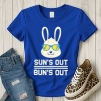 Suns Out Buns Out Funny Bunny Summer Quote Gift Women's T-Shirt thumb 3