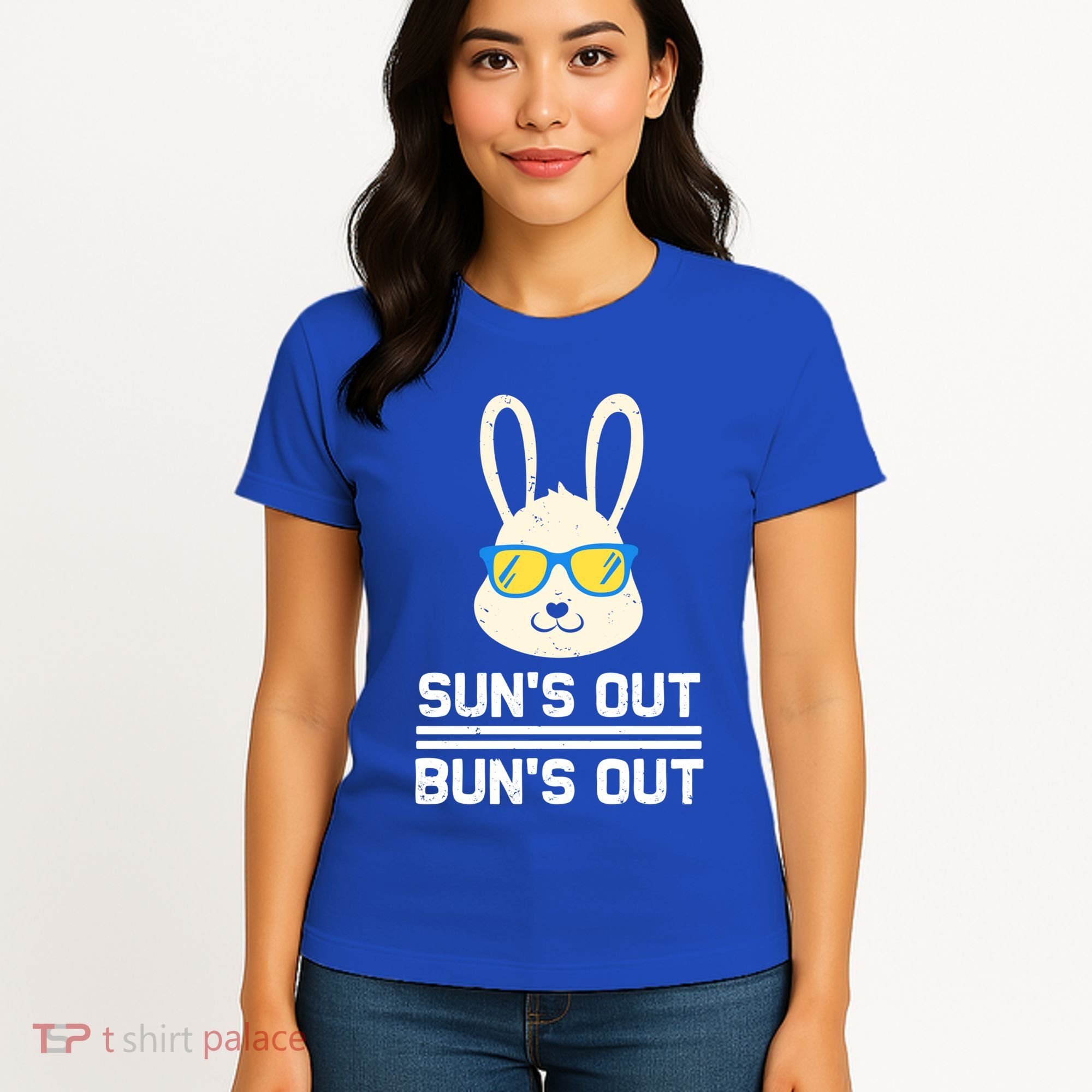 Suns Out Buns Out Funny Bunny Summer Quote Gift Women's T-Shirt