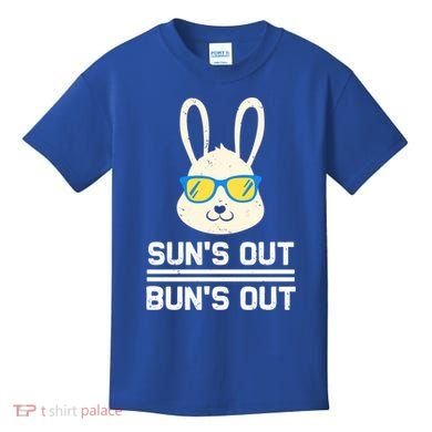 Suns Out Buns Out Funny Bunny Summer Quote Gift Kids T-Shirt