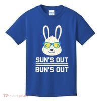 Suns Out Buns Out Funny Bunny Summer Quote Gift Kids T-Shirt thumb 0