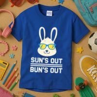 Suns Out Buns Out Funny Bunny Summer Quote Gift Kids T-Shirt thumb 3