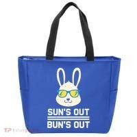 Suns Out Buns Out Funny Bunny Summer Quote Gift Tote Bag thumb 0