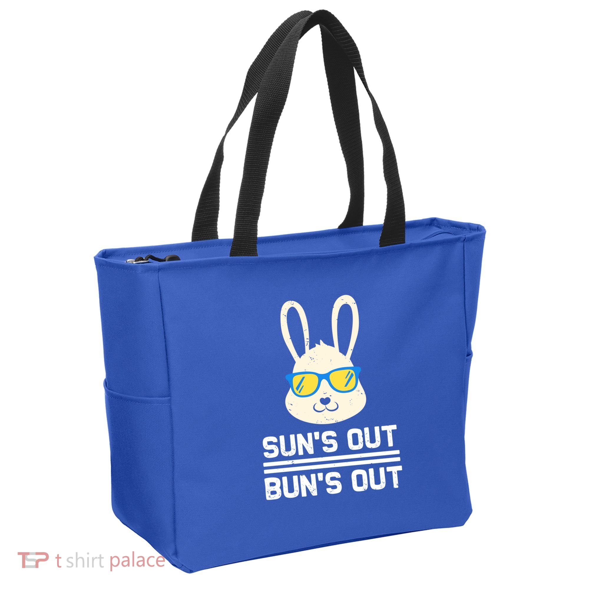 Suns Out Buns Out Funny Bunny Summer Quote Gift Tote Bag