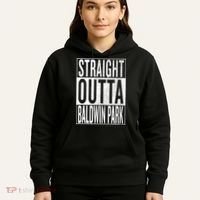 Straight Outta Baldwin Park Great Travel & Gift Idea Hoodie thumb 5