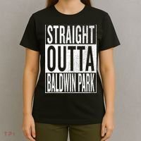 Straight Outta Baldwin Park Great Travel & Gift Idea T-Shirt thumb 4
