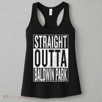 Straight Outta Baldwin Park Great Travel & Gift Idea Women's Tank Top thumb 3