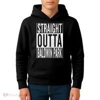 Straight Outta Baldwin Park Great Travel & Gift Idea Kids Hoodie thumb 4