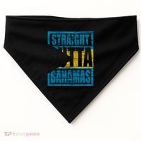 Straight Outta Bahamas Gift Funny Bahamas Day Idea Meaningful Gift USA-Made Doggie Bandana thumb 0