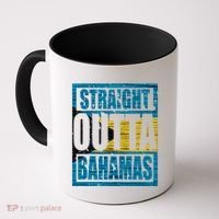 Straight Outta Bahamas Gift Funny Bahamas Day Idea Meaningful Gift Coffee Mug thumb 0