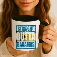 Straight Outta Bahamas Gift Funny Bahamas Day Idea Meaningful Gift Coffee Mug thumb 3